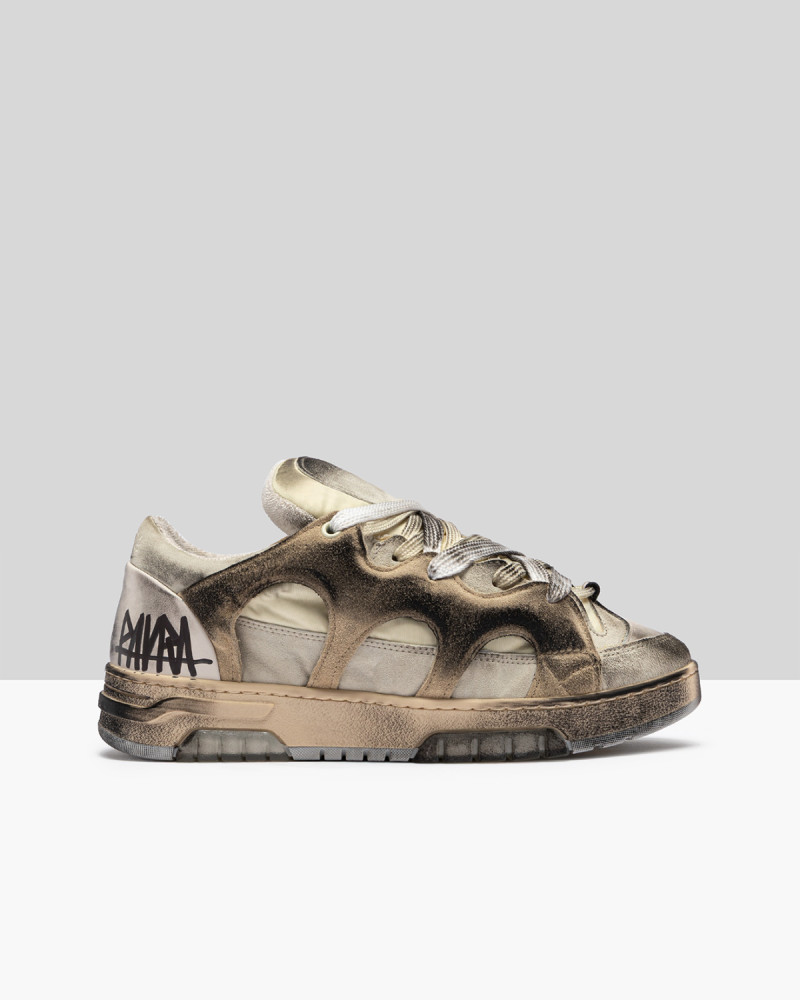 SANTHA MODEL 1 DESTROYED CREAM-OFF WHITE
