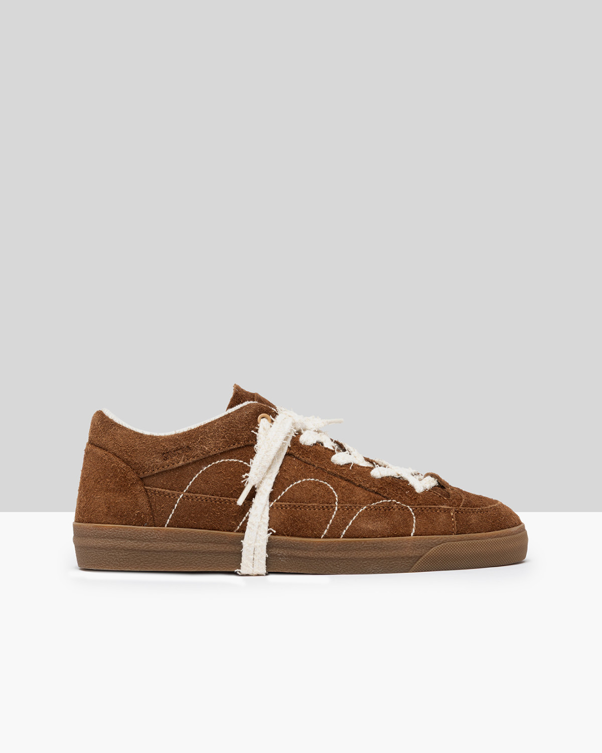 SANTHA: SANTHA LOVE CUT SUEDE CUOIO