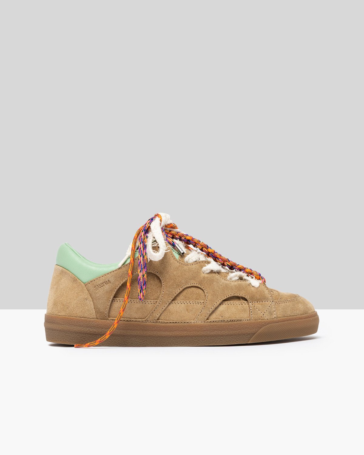 SANTHA: SANTHA LOVE PARK SUEDE CASTAGNA