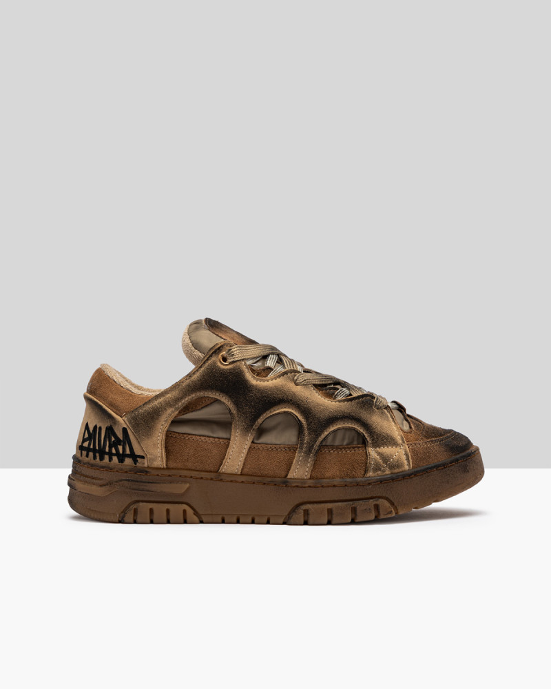 SANTHA MODEL 1 DESTROYED BEIGE-MUD