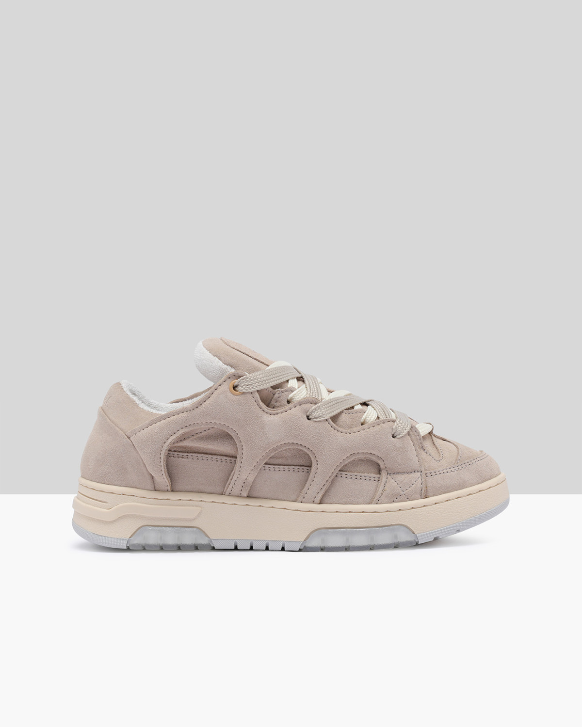 SANTHA: SANTHA MODEL 1 SUEDE LIGHT SAND