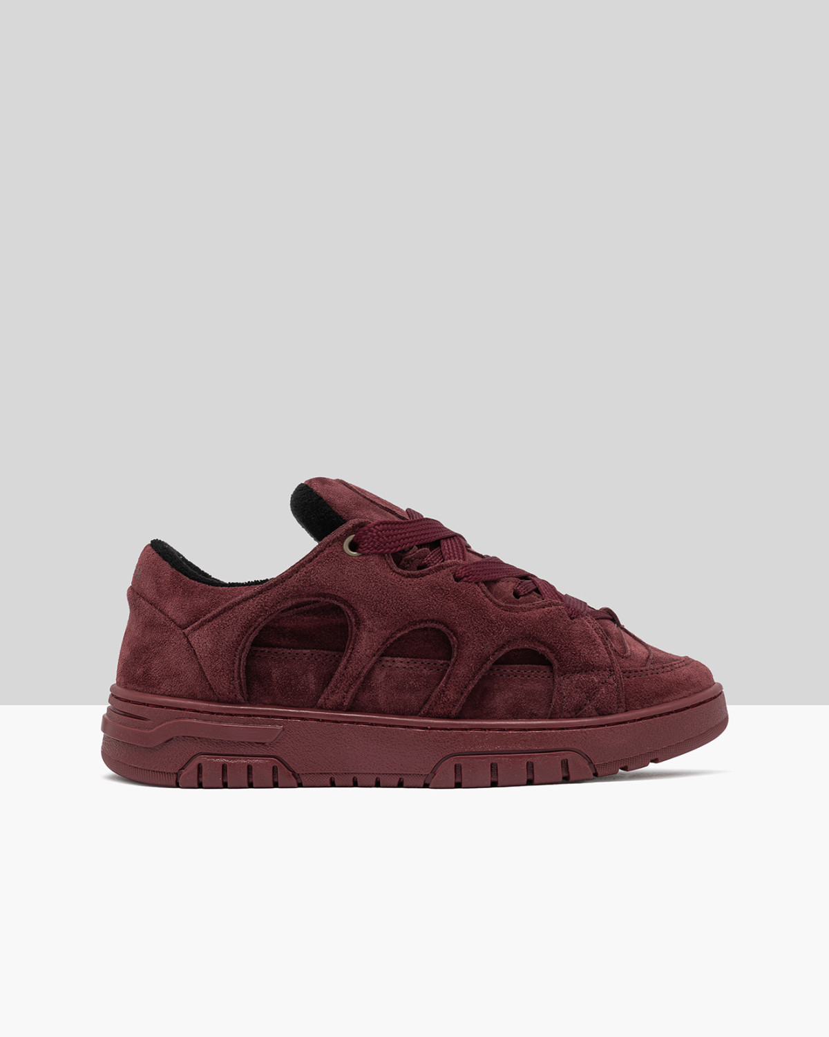 SANTHA: SANTHA MODEL 1 TOTAL SUEDE BURGUNGY 