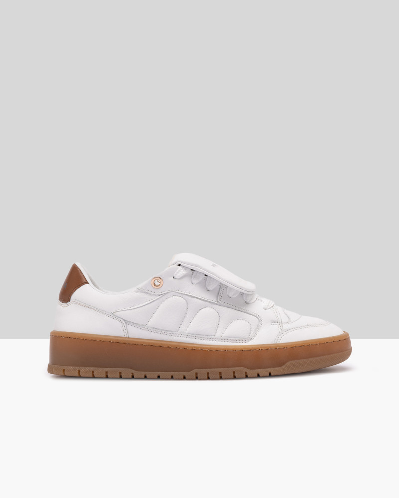 SANTHA MODEL 2 SOCCER BASIC WHITE-CUOIO 