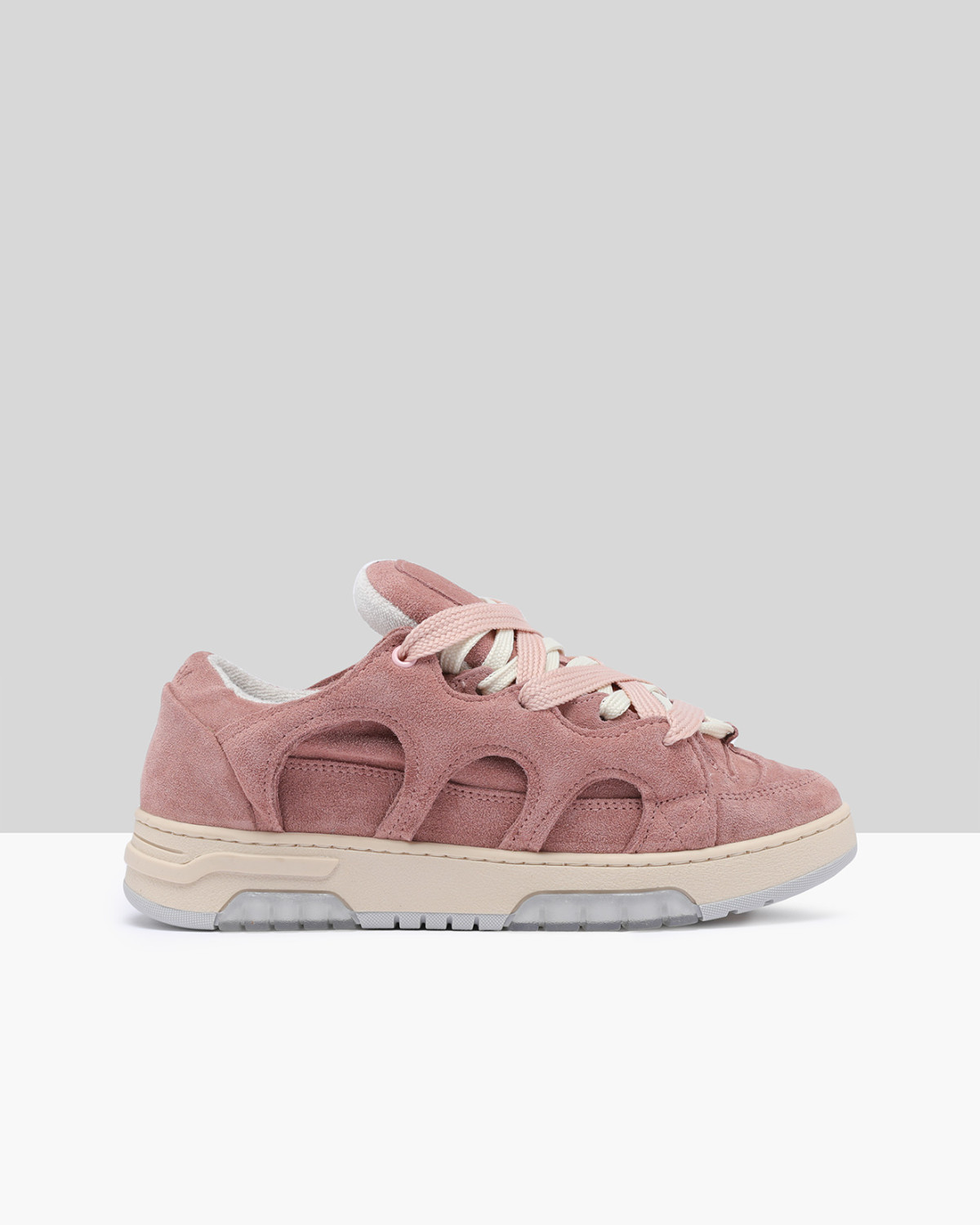 SANTHA: SANTHA MODEL 1 SUEDE ANTIQUE PINK