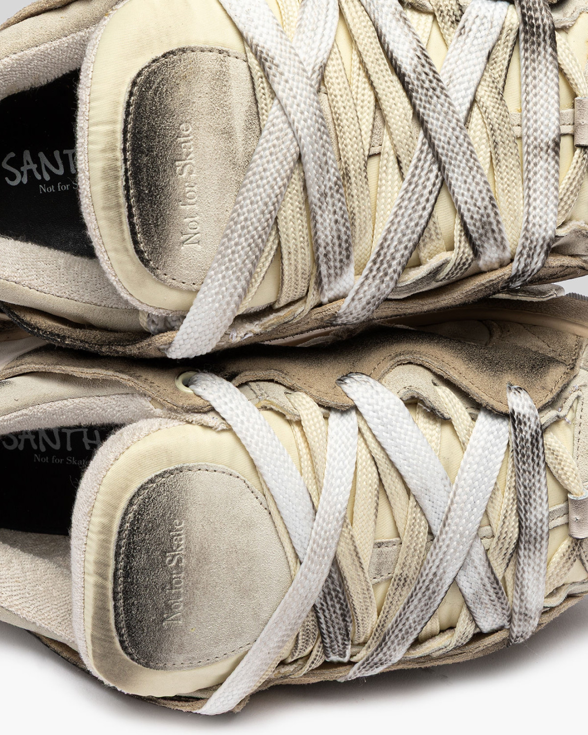 SANTHA: SANTHA MODEL 1 DESTROYED CREAM-OFF WHITE