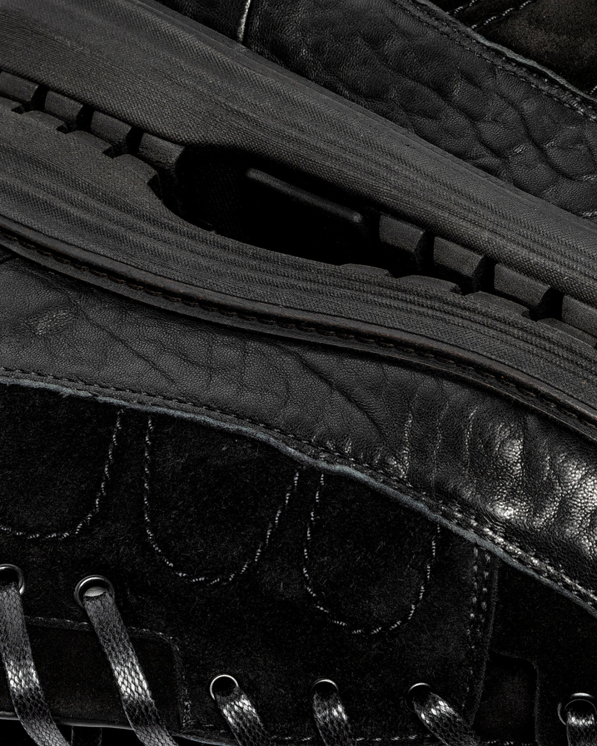 SANTHA: SANTHA DOLOMIA SUEDE TOTAL BLACK 