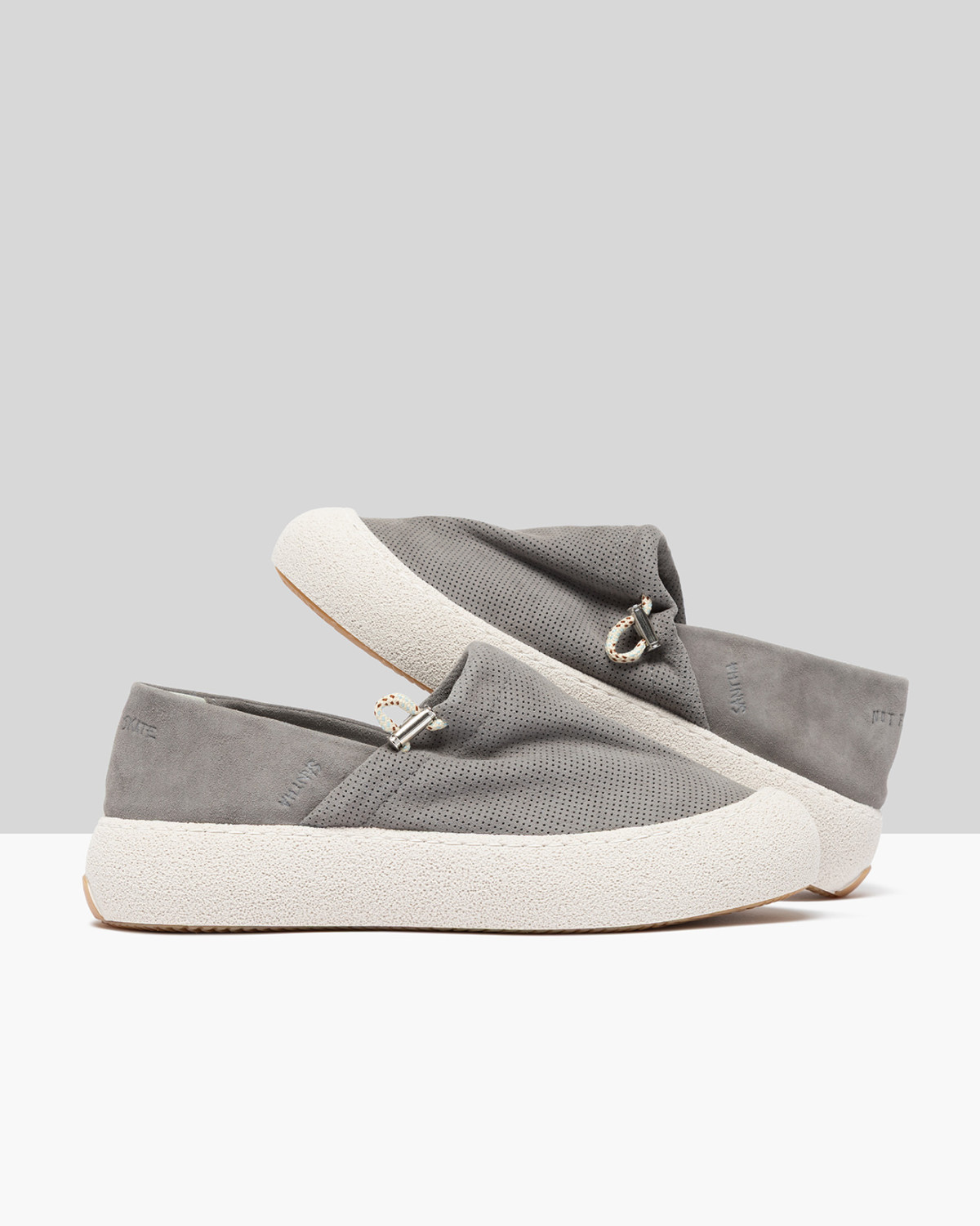 SANTHA: SANTHA IMSOUANE PERFORATED GREY