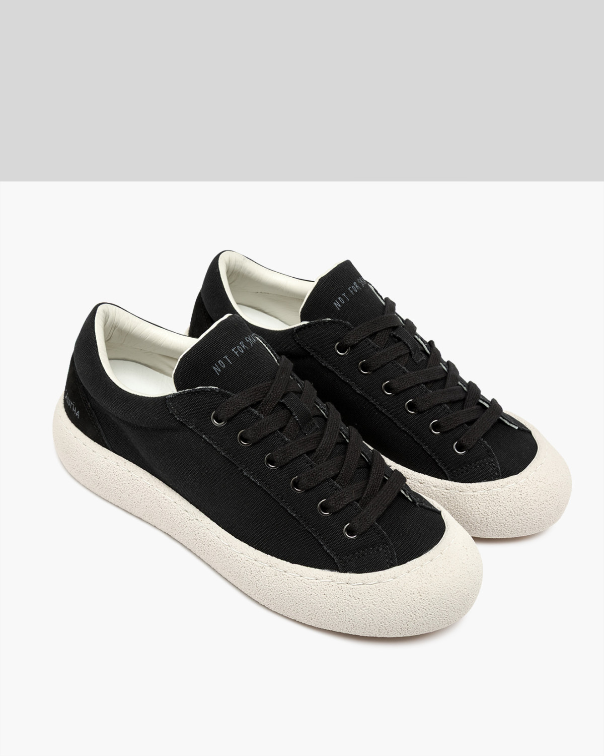 SANTHA: SANTHA KAOUKI CANVAS BLACK