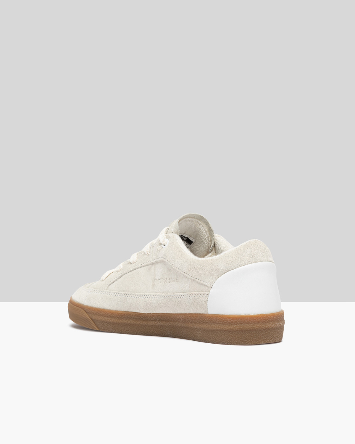 SANTHA: SANTHA LOVE CUT SUEDE CREAM