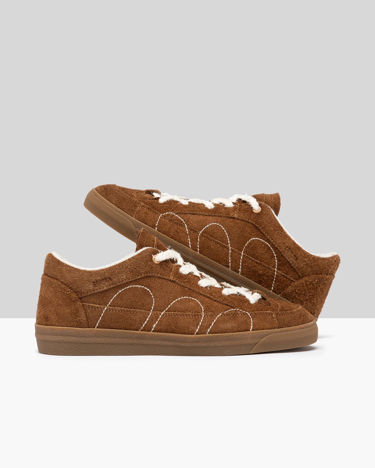 SANTHA: SANTHA LOVE CUT SUEDE CUOIO
