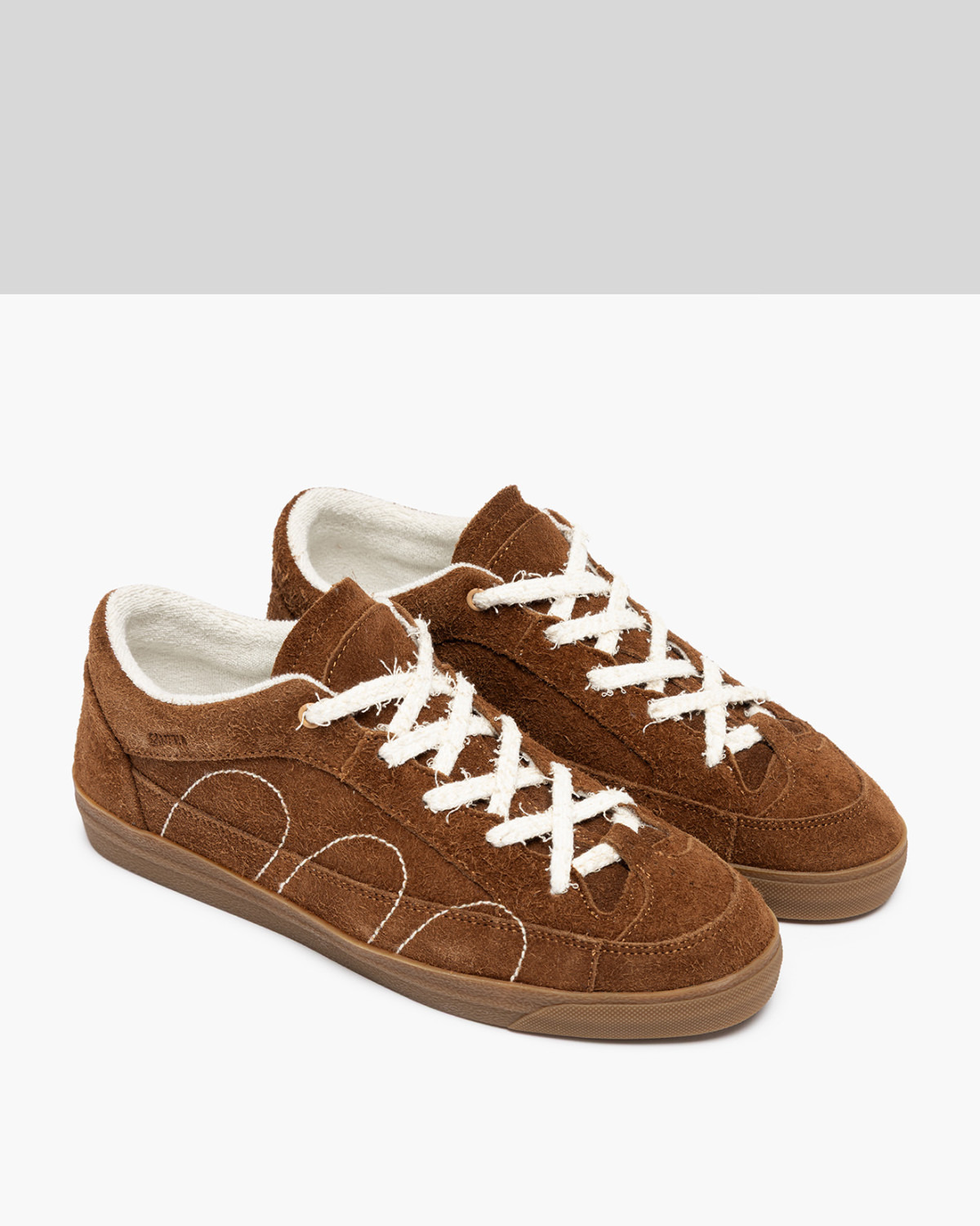 SANTHA: SANTHA LOVE CUT SUEDE CUOIO