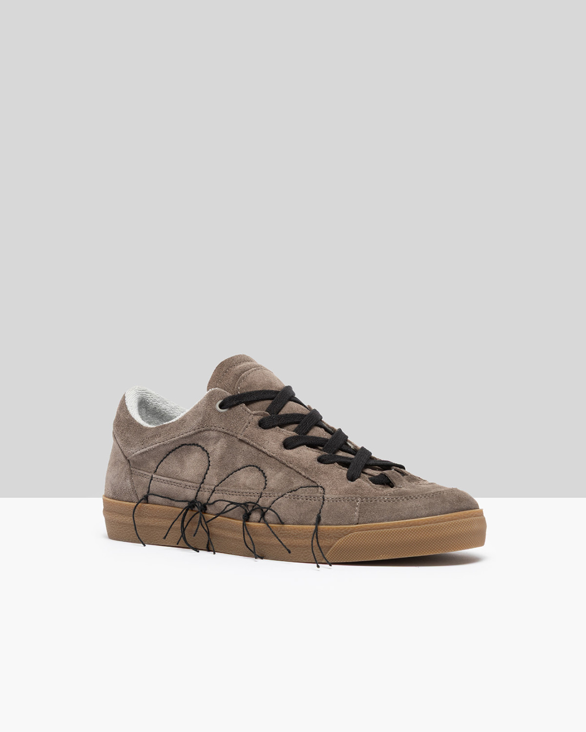 SANTHA: SANTHA LOVE CUT SUEDE TAUPE