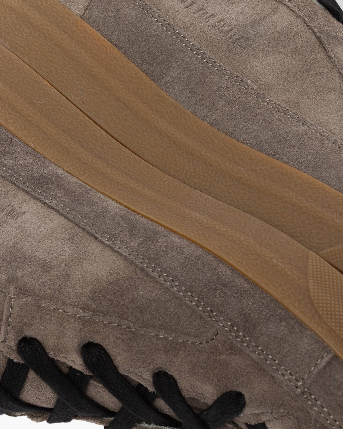 SANTHA: SANTHA LOVE CUT SUEDE TAUPE