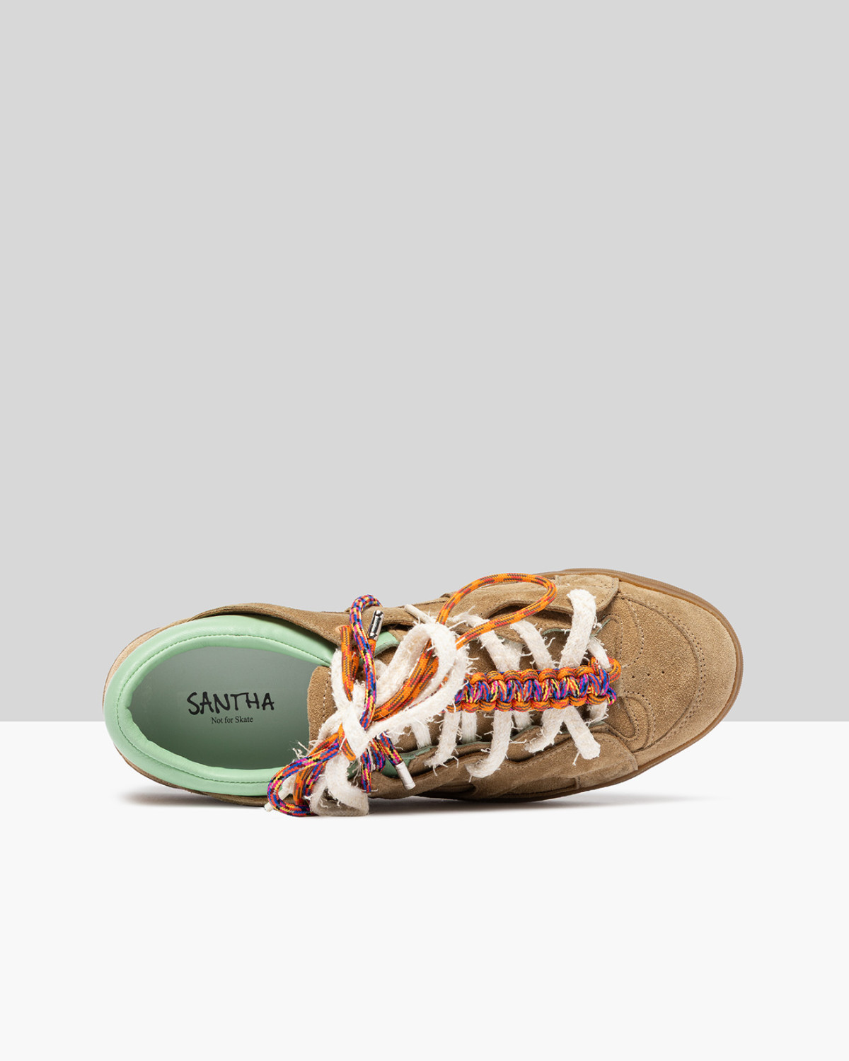 SANTHA: SANTHA LOVE PARK SUEDE CASTAGNA