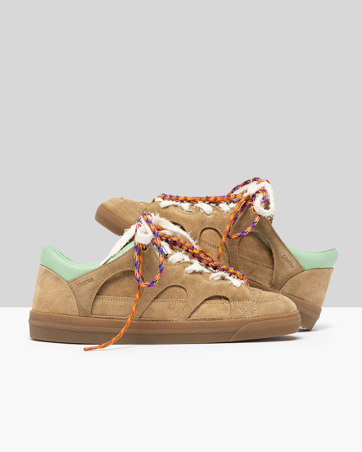 SANTHA: SANTHA LOVE PARK SUEDE CASTAGNA