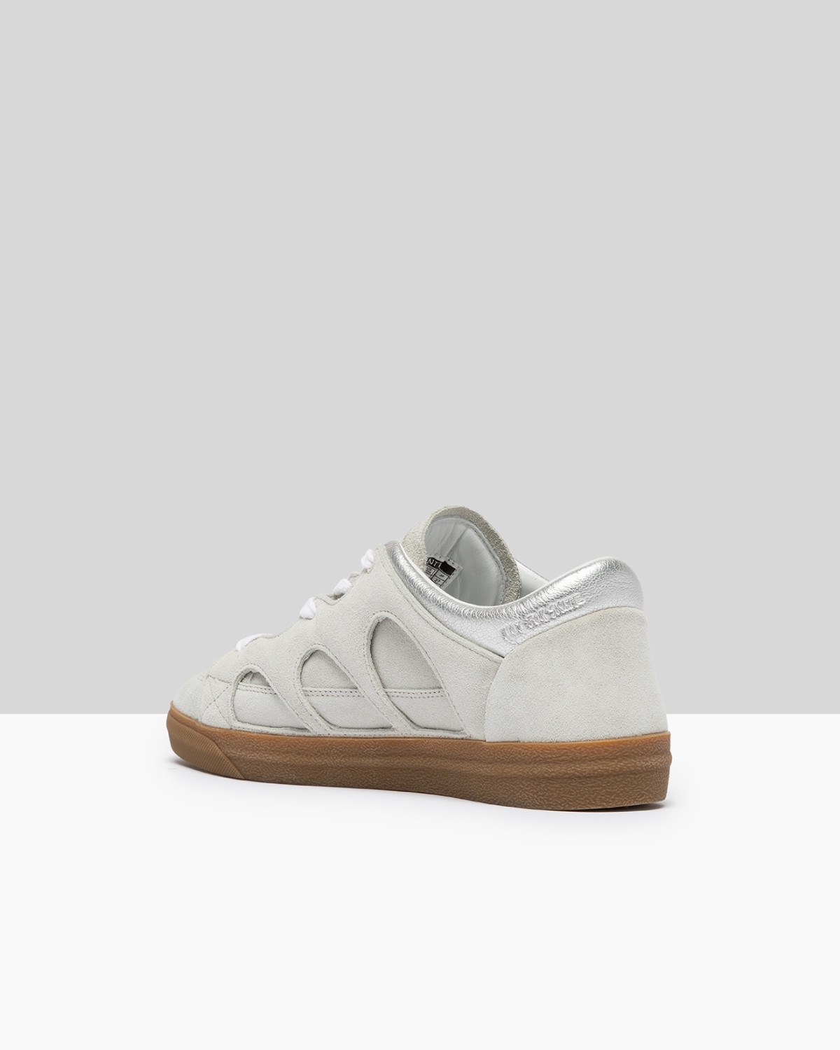 SANTHA: SANTHA LOVE PARK SUEDE WHITE-SILVER