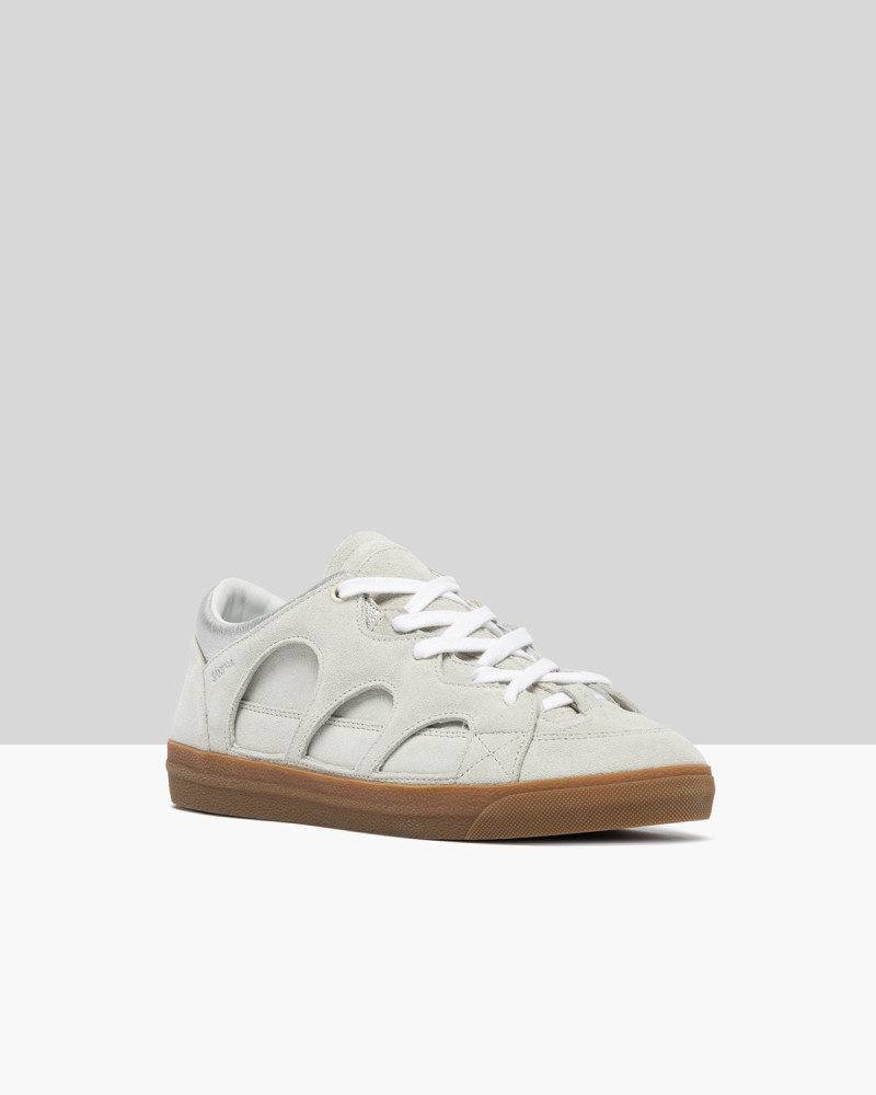 SANTHA LOVE PARK SUEDE WHITE-SILVER