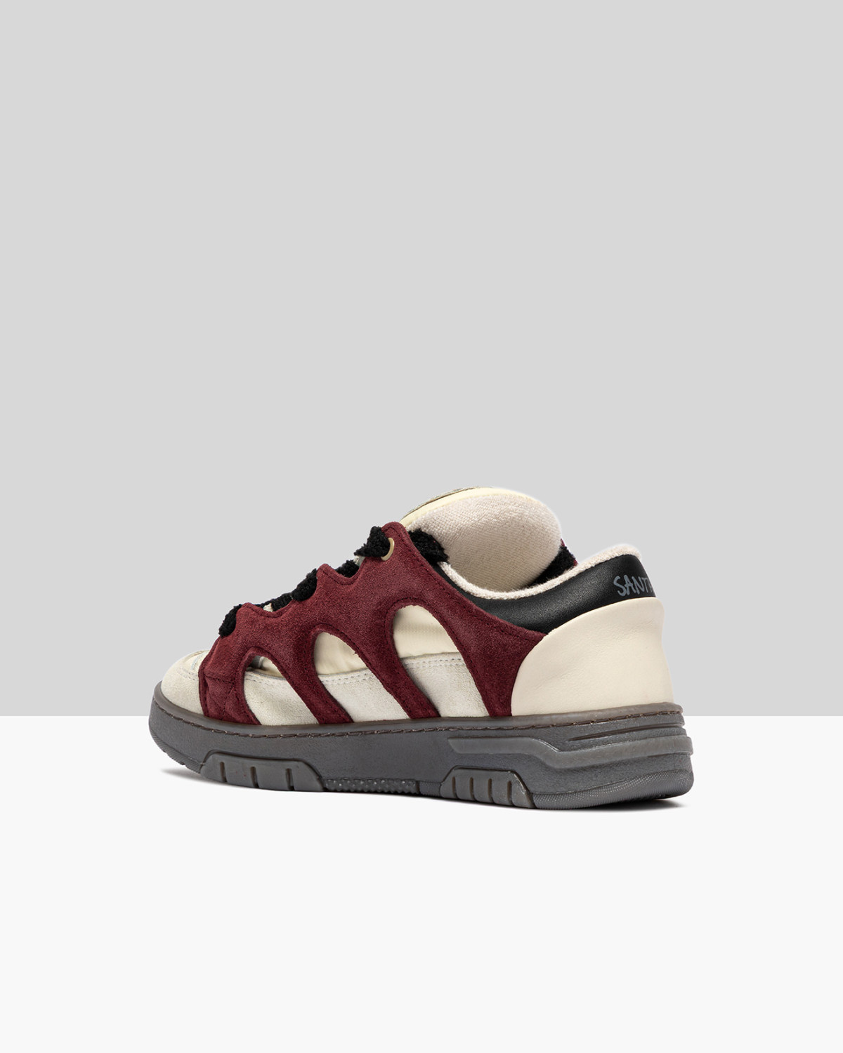 SANTHA: SANTHA MODEL 1 CONTRAST BURGUNDY 