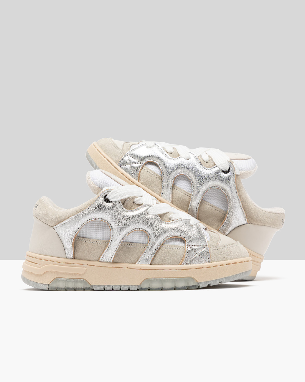 SANTHA: SANTHA MODEL 1 LAMINATED WHITE-SILVER