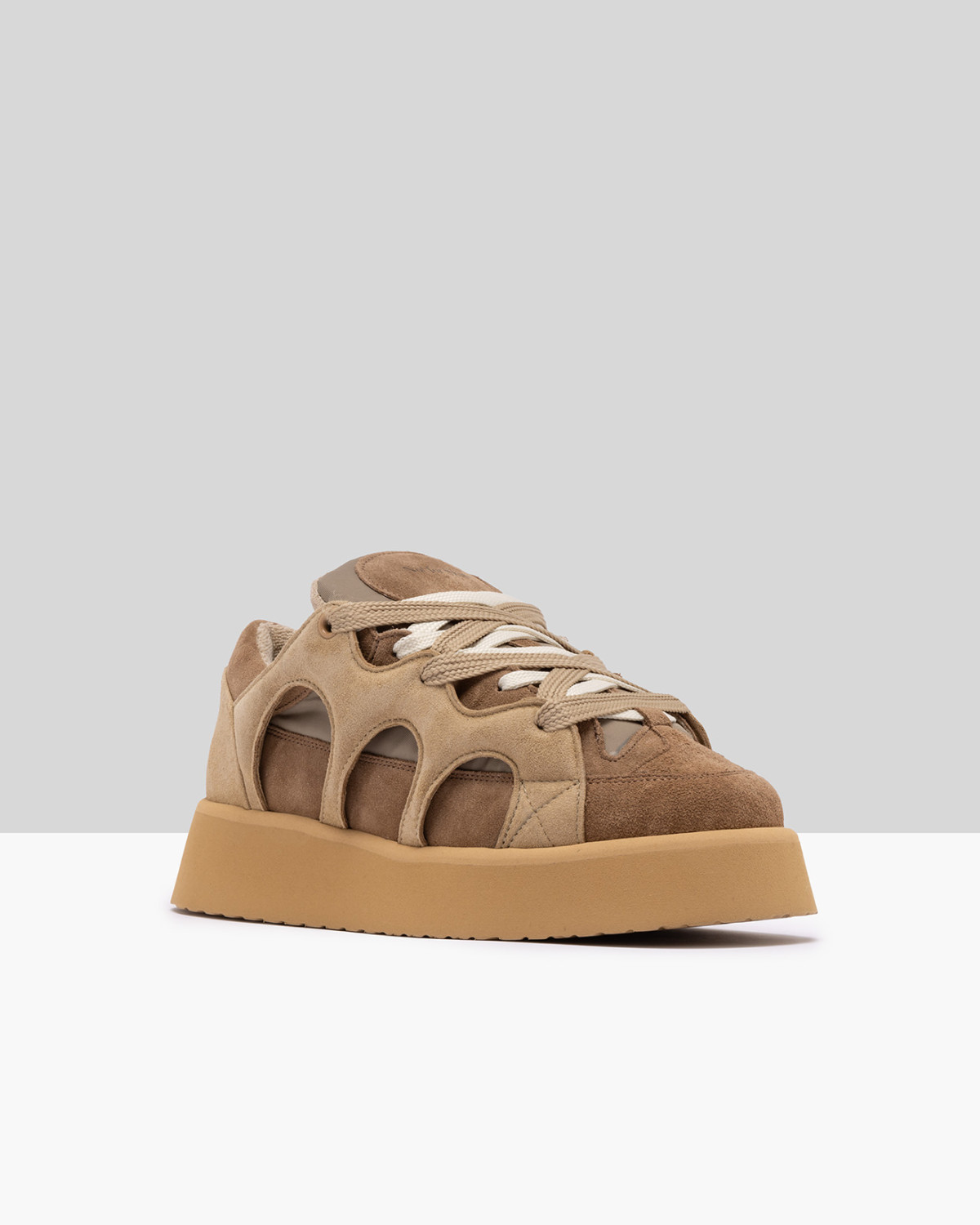 SANTHA: SANTHA MODEL 1 PLATFORM BEIGE-MUD 