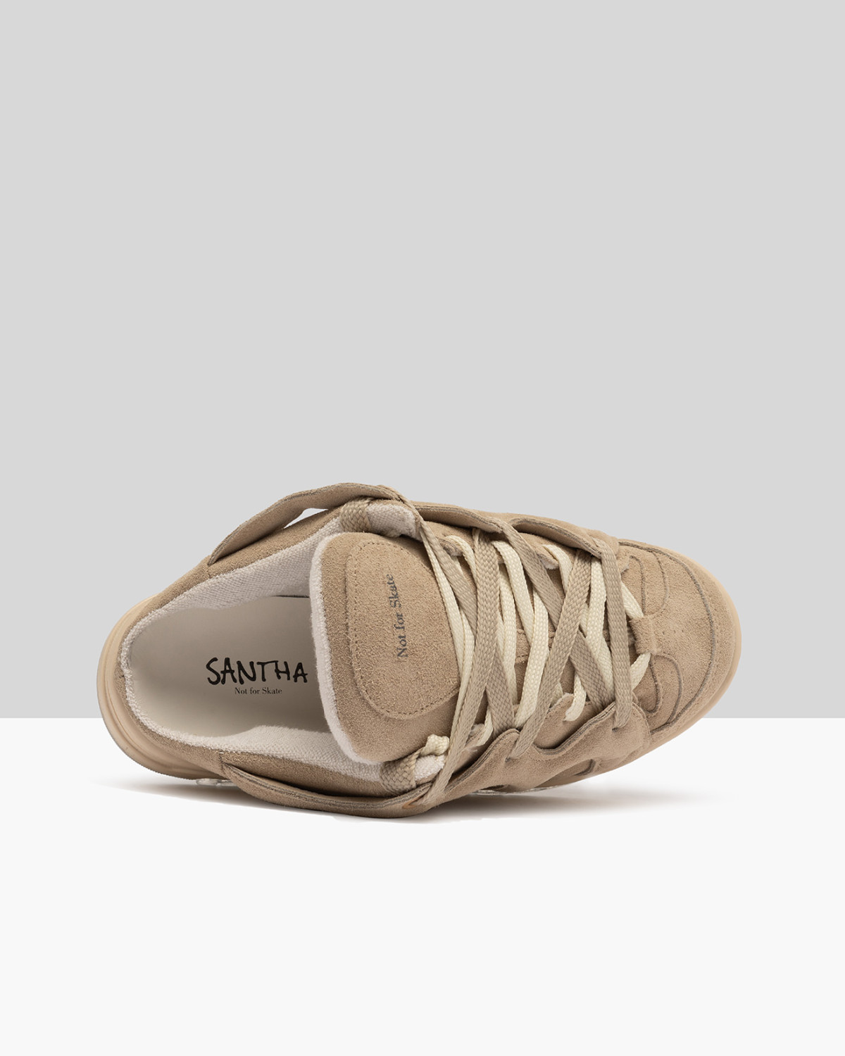 SANTHA: SANTHA MODEL 1 SABOT SUEDE LIGHT SAND