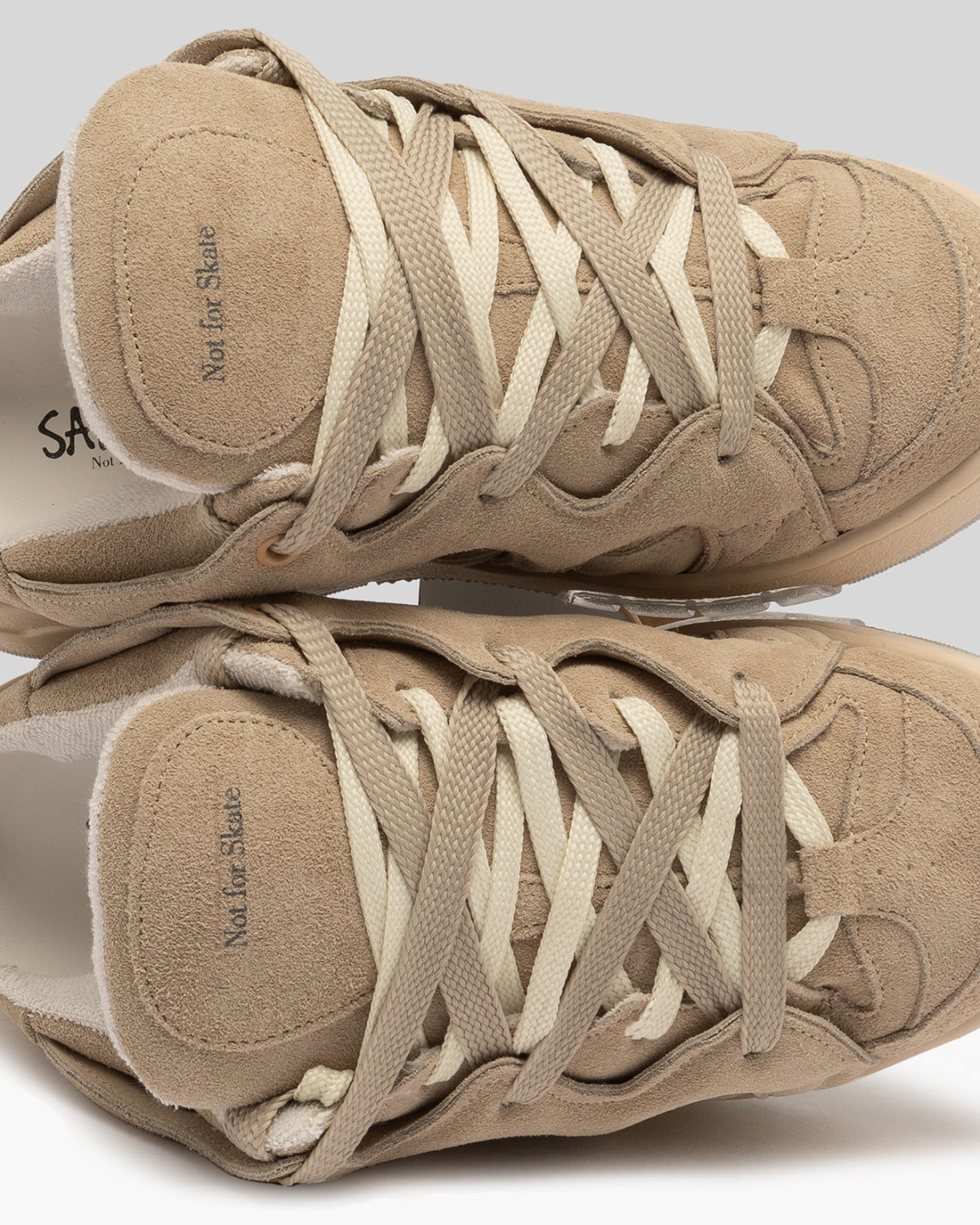 SANTHA: SANTHA MODEL 1 SABOT SUEDE LIGHT SAND