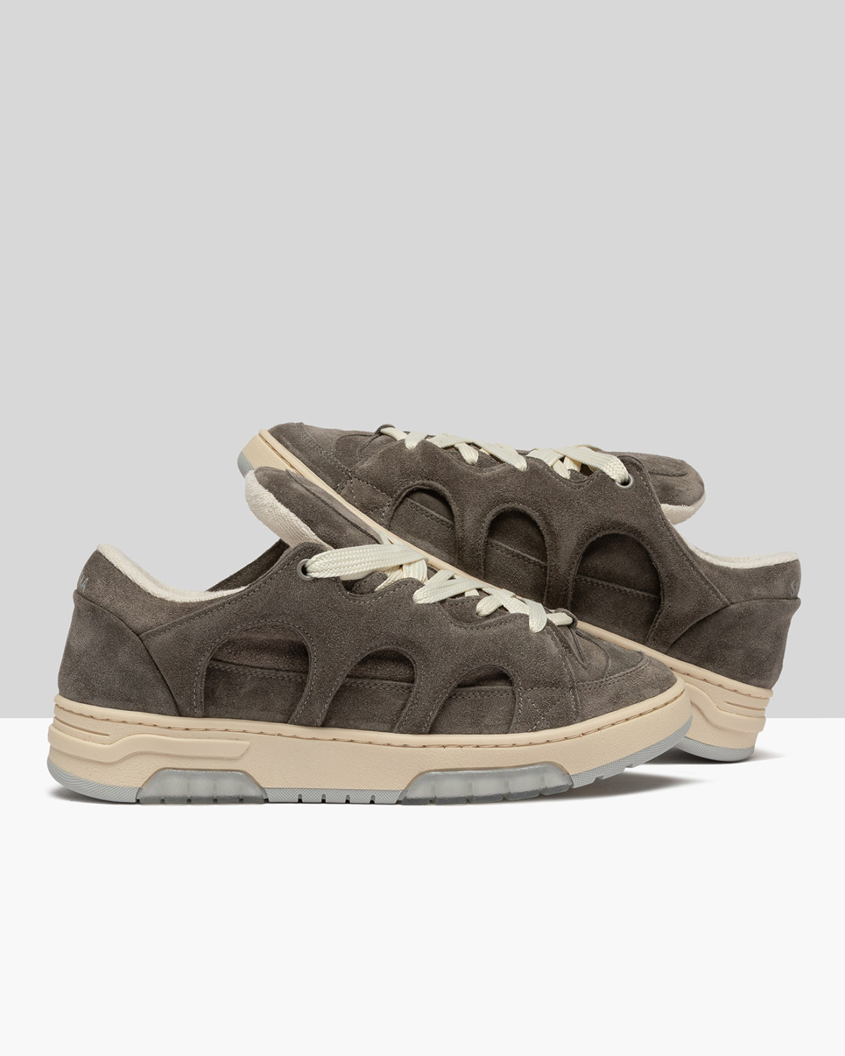 SANTHA: SANTHA MODEL 1 SUEDE GRAY