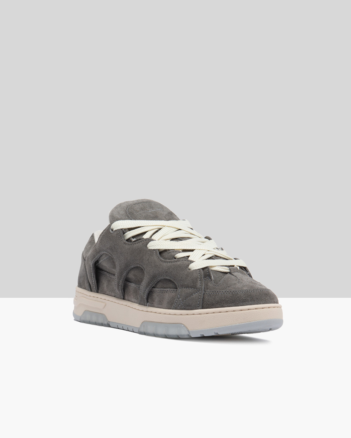 SANTHA: SANTHA MODEL 1 SUEDE GRIGIO