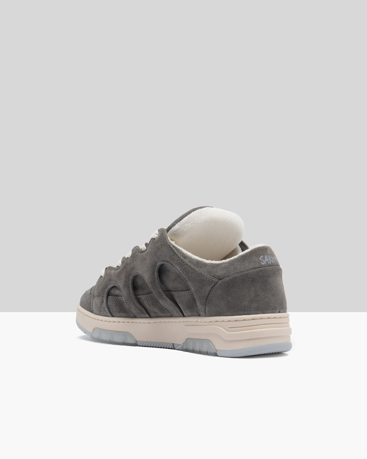 SANTHA: SANTHA MODEL 1 SUEDE GRIGIO