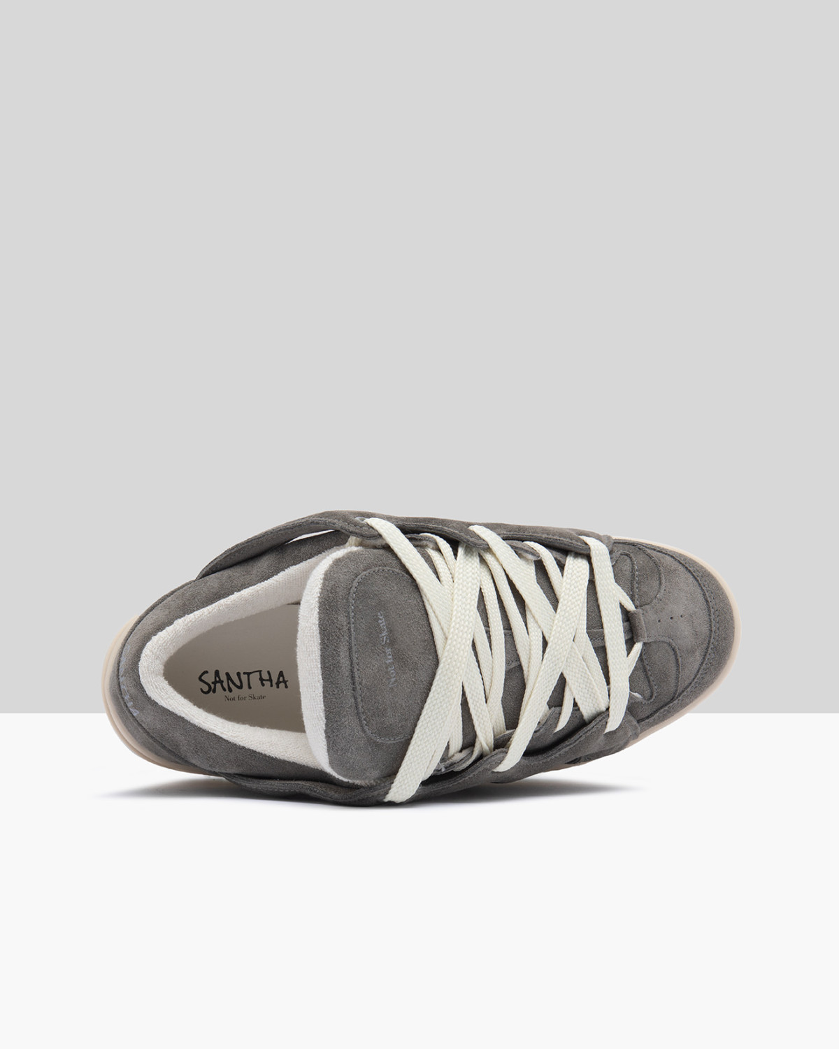 SANTHA: SANTHA MODEL 1 SUEDE GRIGIO