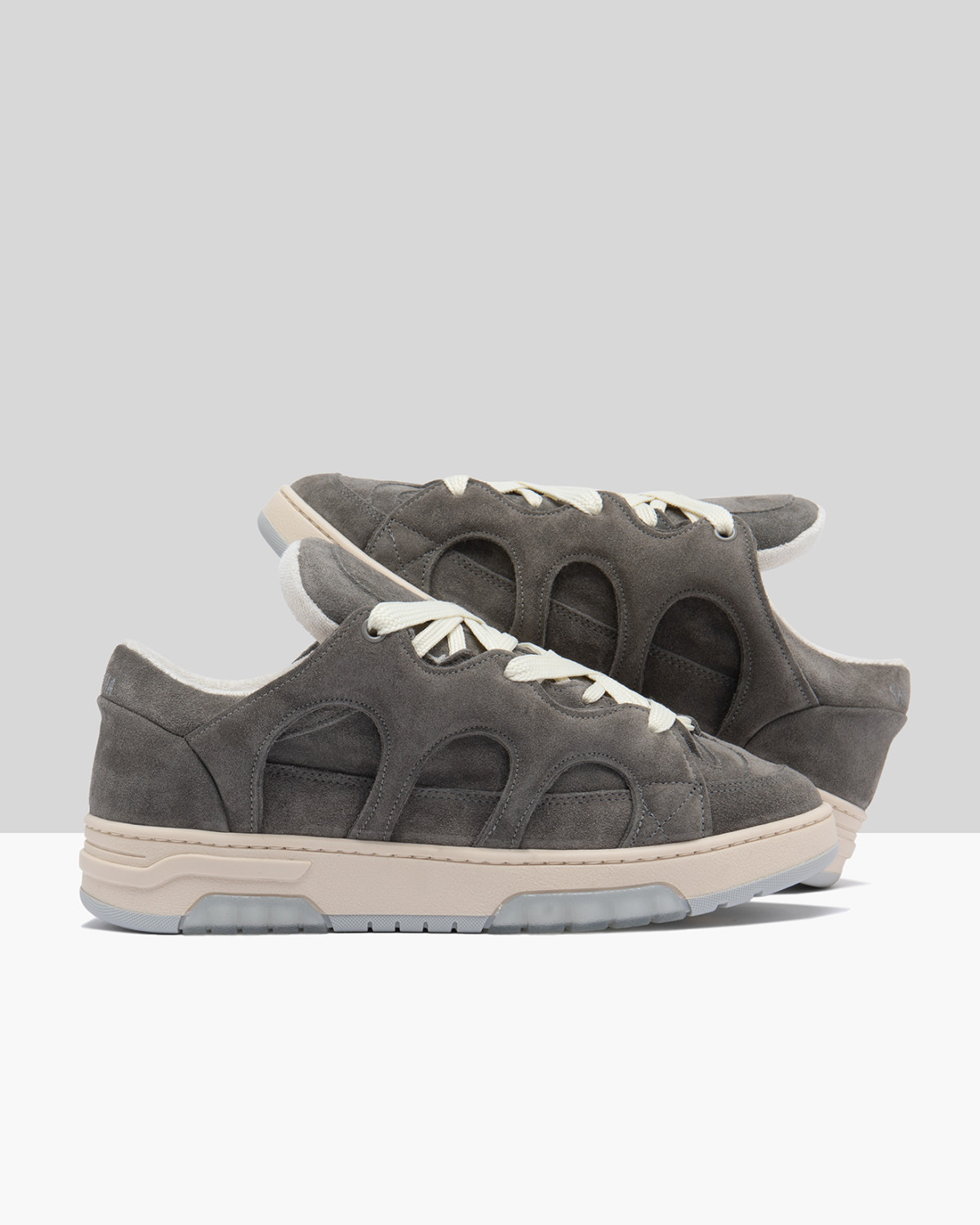 SANTHA: SANTHA MODEL 1 SUEDE GRIGIO