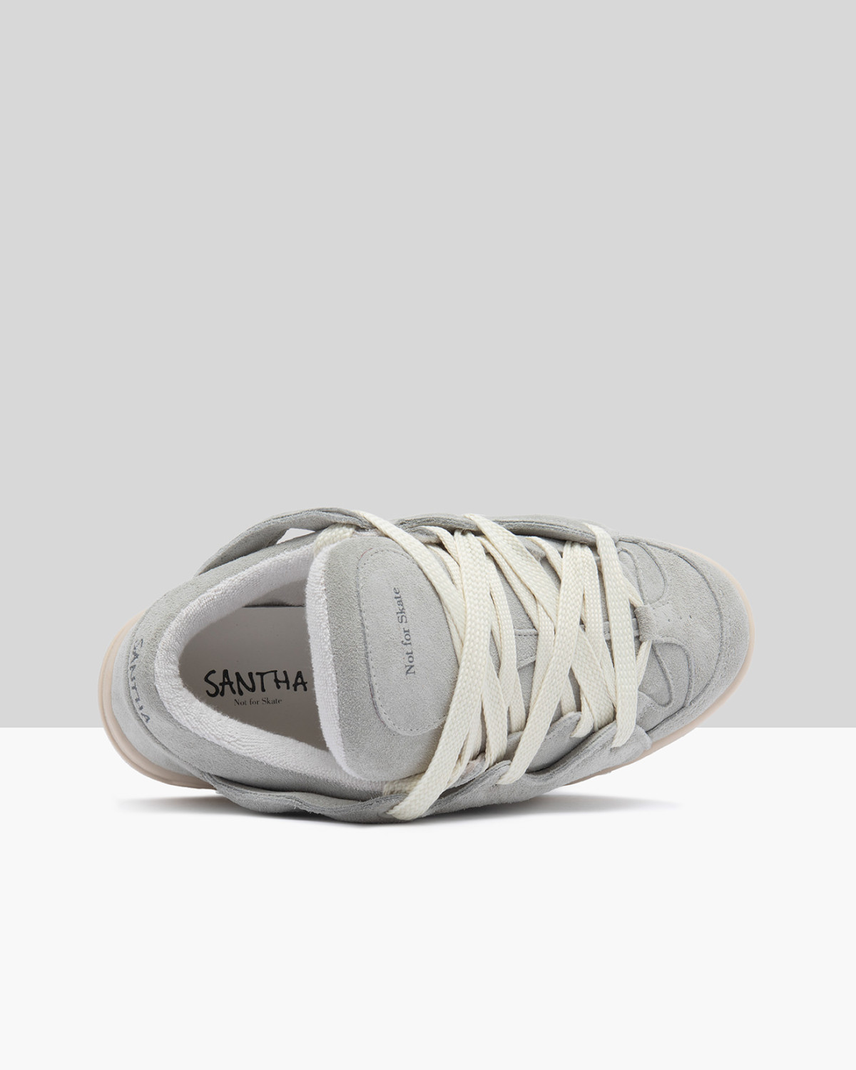 SANTHA: SANTHA MODEL 1 SUEDE GRIGIO