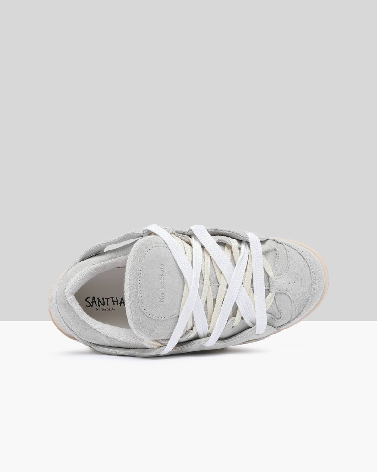 SANTHA: SANTHA MODEL 1 SUEDE LIGHT-GREY