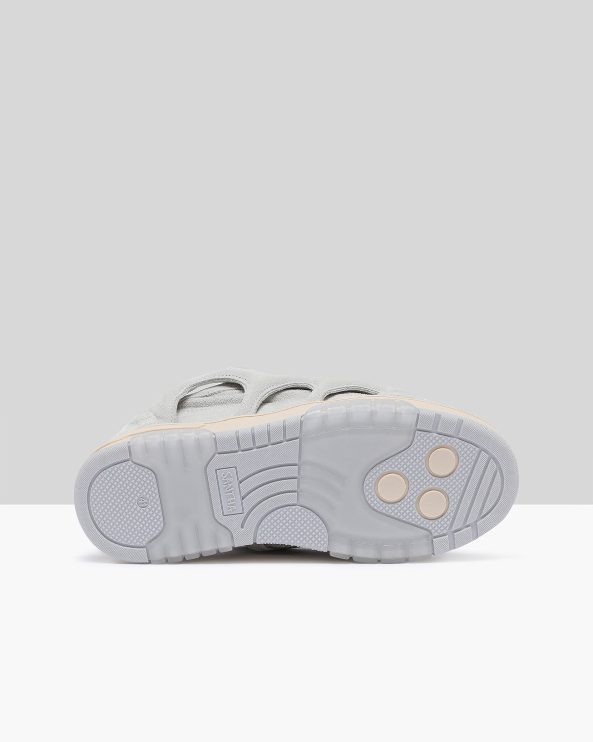 SANTHA: SANTHA MODEL 1 SUEDE LIGHT-GREY