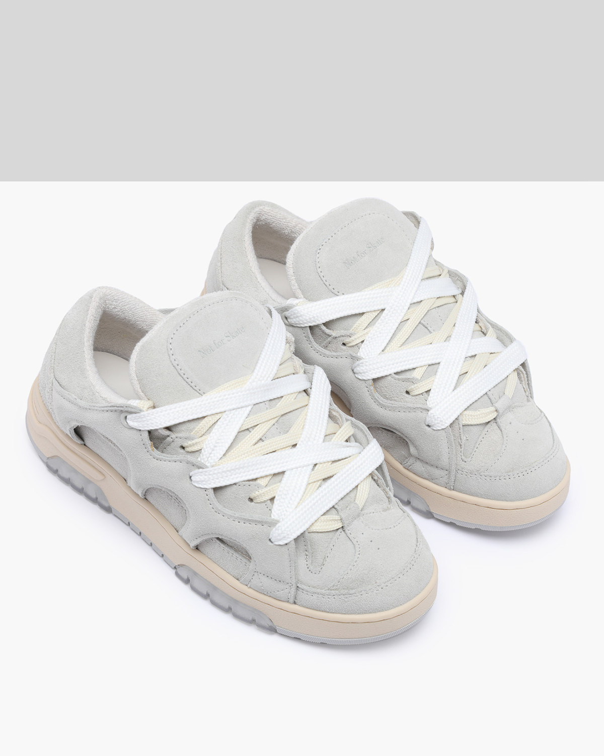 SANTHA: SANTHA MODEL 1 SUEDE LIGHT-GREY