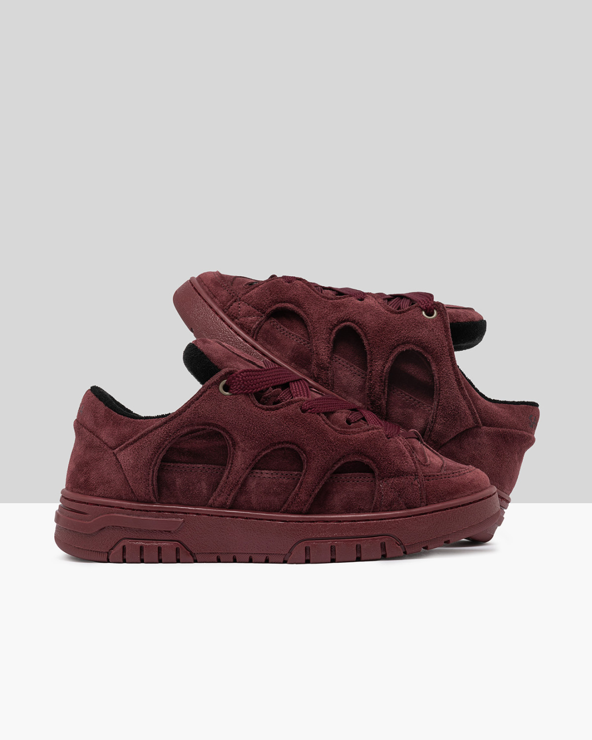 SANTHA: SANTHA MODEL 1 TOTAL SUEDE BURGUNGY 