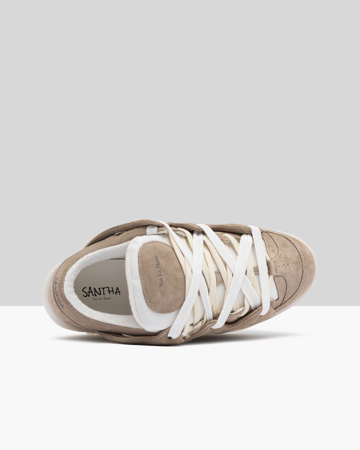 SANTHA: SANTHA MODEL 1 TOTAL SUEDE TAUPE