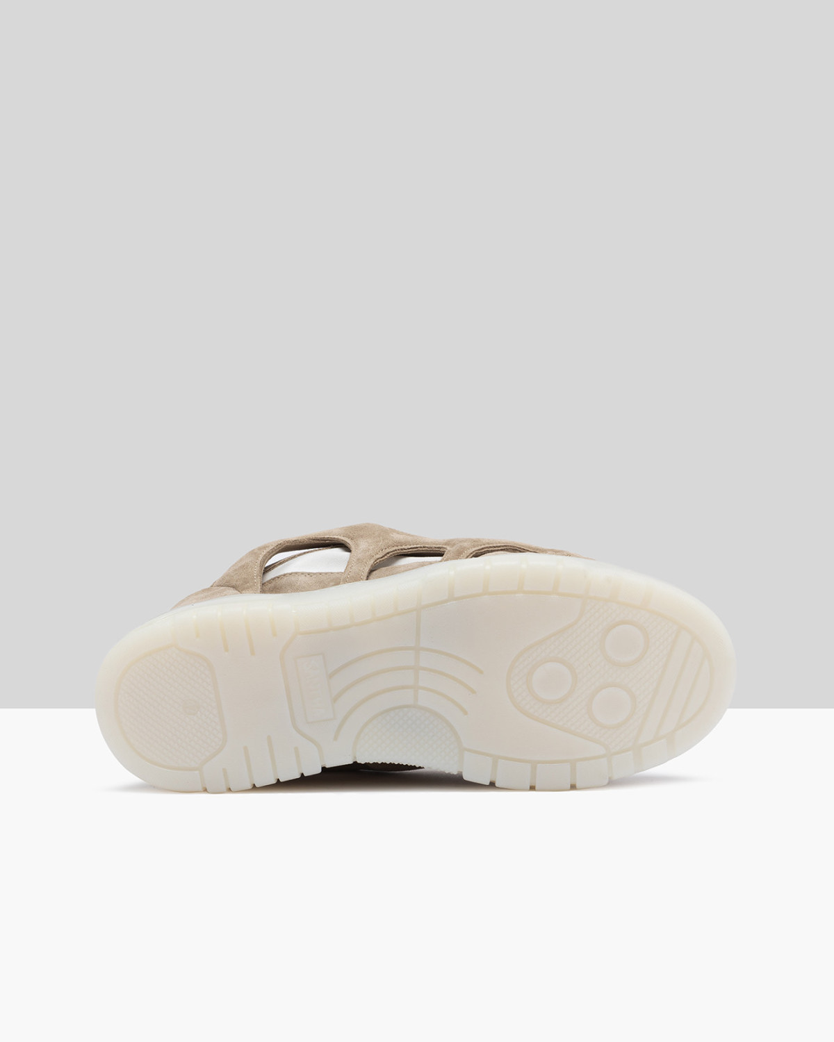 SANTHA: SANTHA MODEL 1 TOTAL SUEDE TAUPE