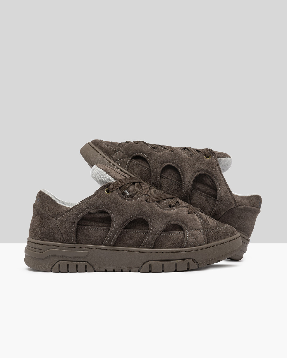 SANTHA: SANTHA MODEL 1 TOTALSUEDE FANGO 