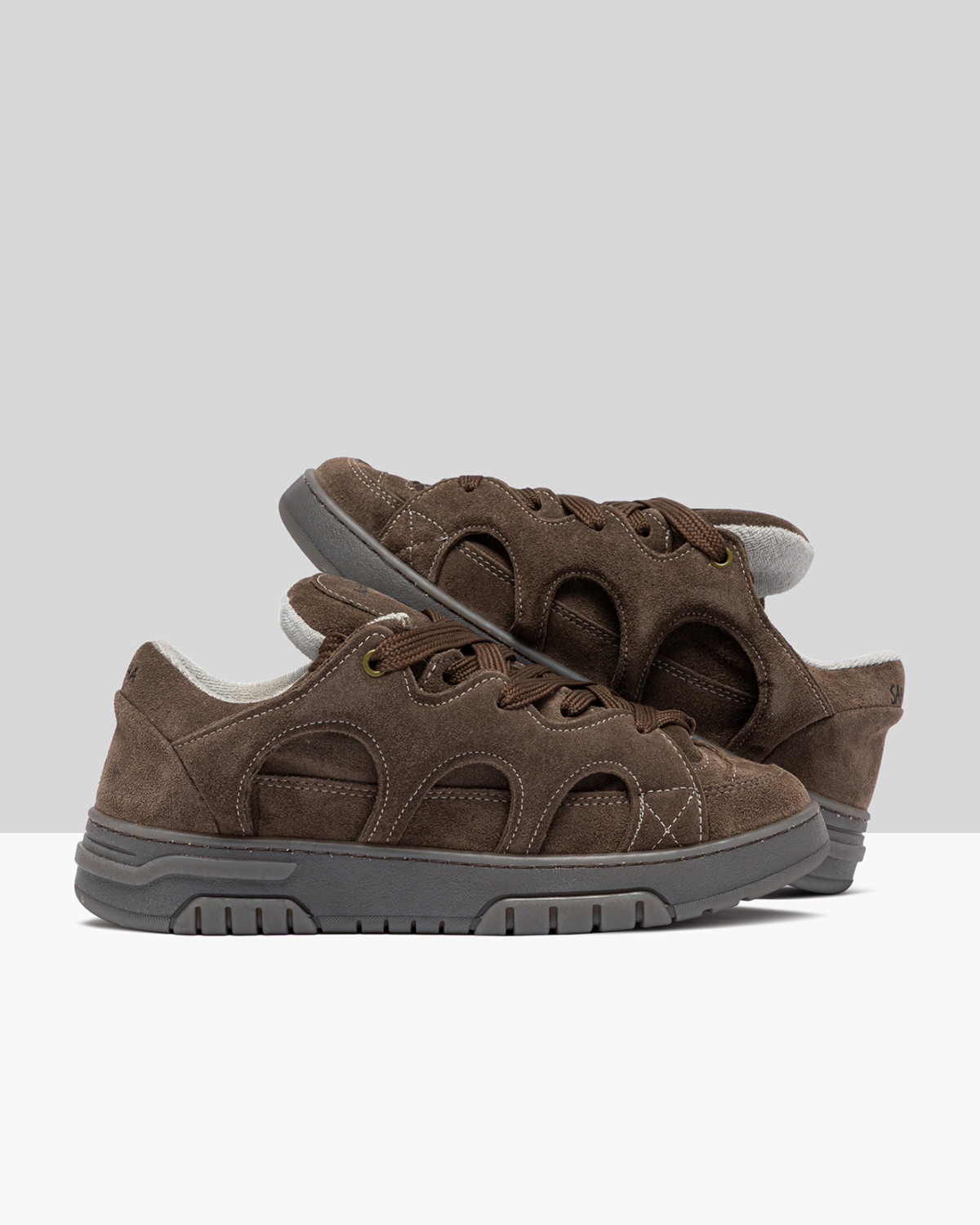 SANTHA: SANTHA MODEL 1 TOTAL SUEDE FANGO 