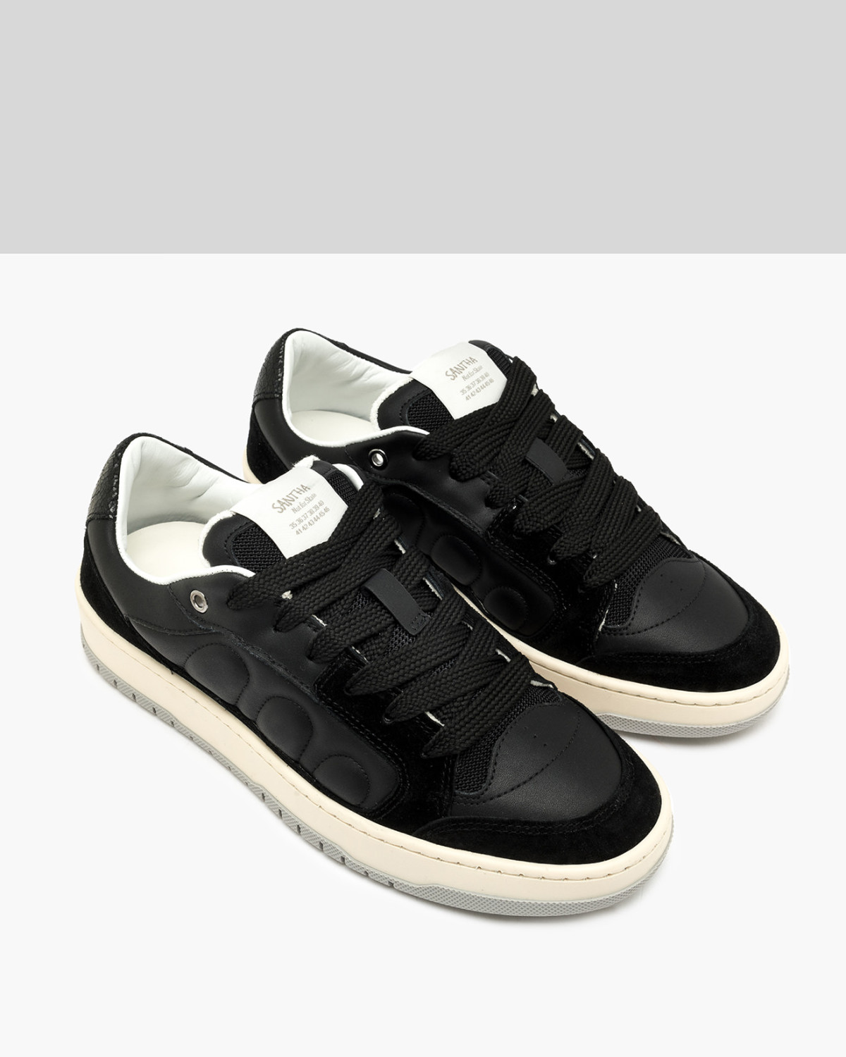 SANTHA: SANTHA MODEL 2 LEATHER BLACK