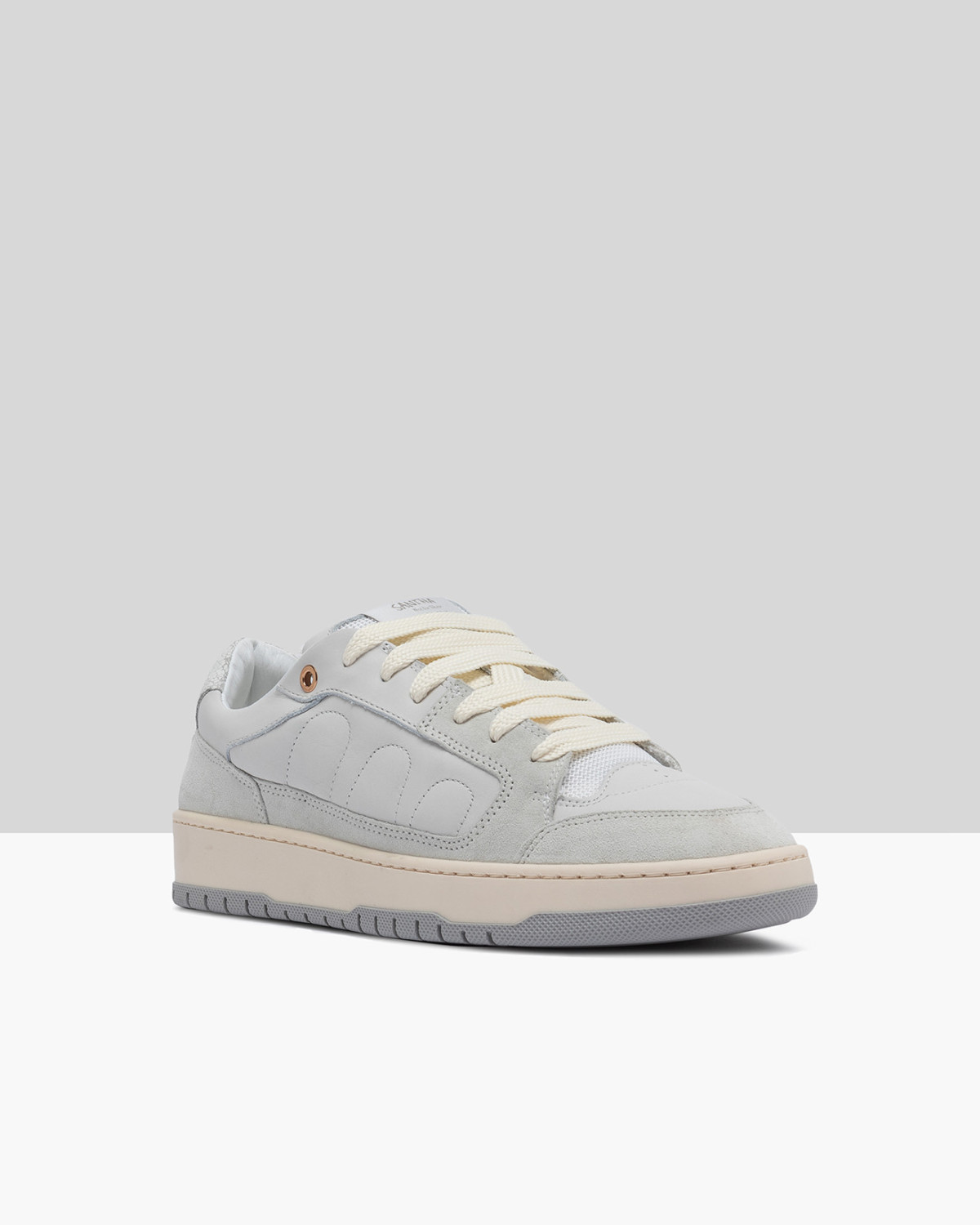 SANTHA: SANTHA MODEL 2 LEATHER WHITE 