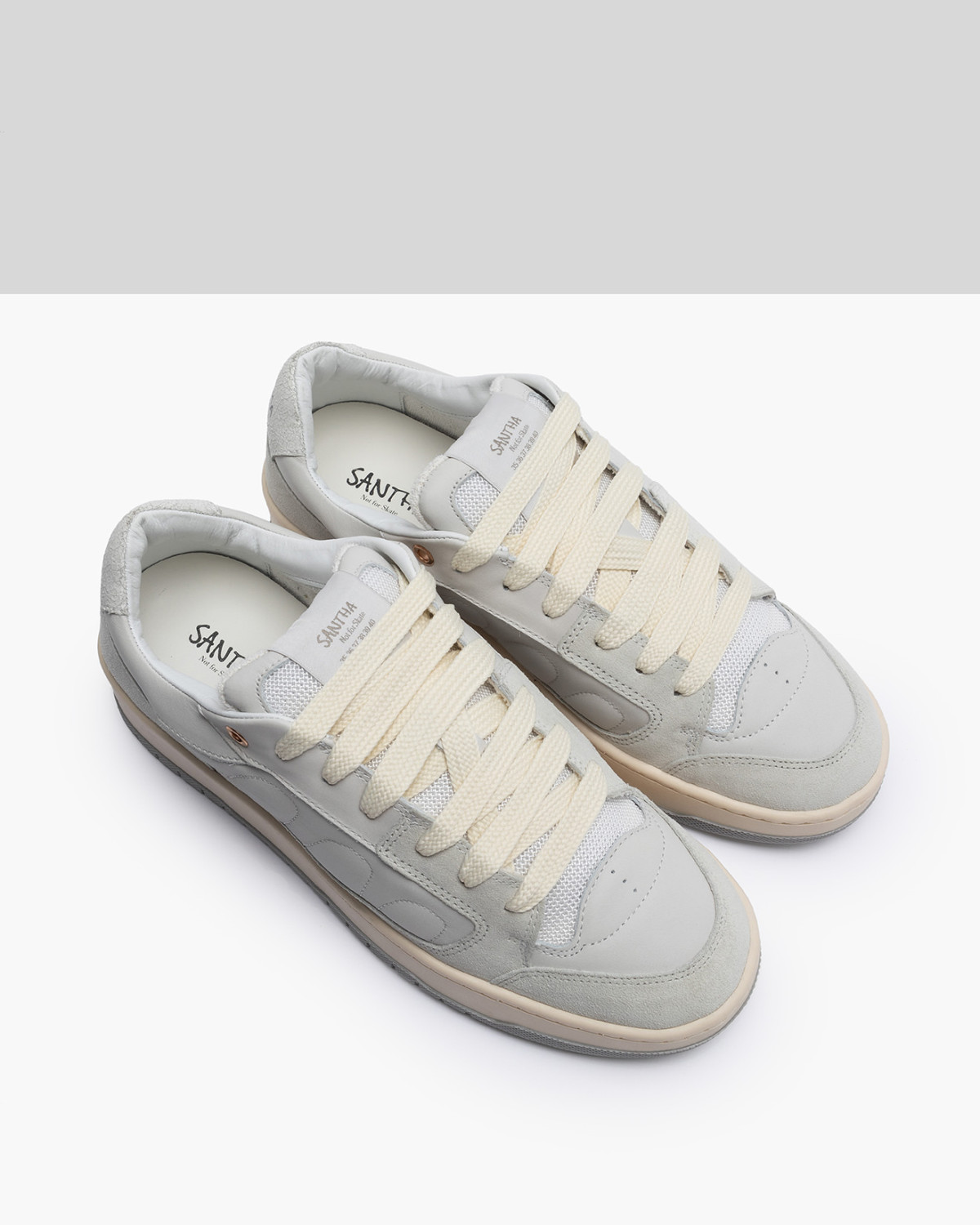 SANTHA: SANTHA MODEL 2 LEATHER WHITE 