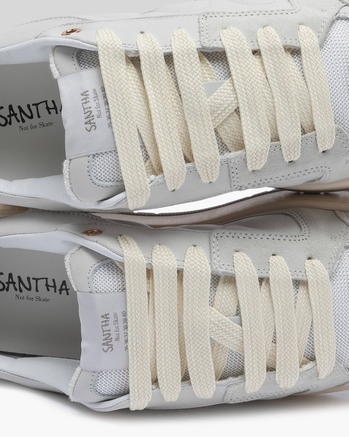 SANTHA: SANTHA MODEL 2 LEATHER WHITE 