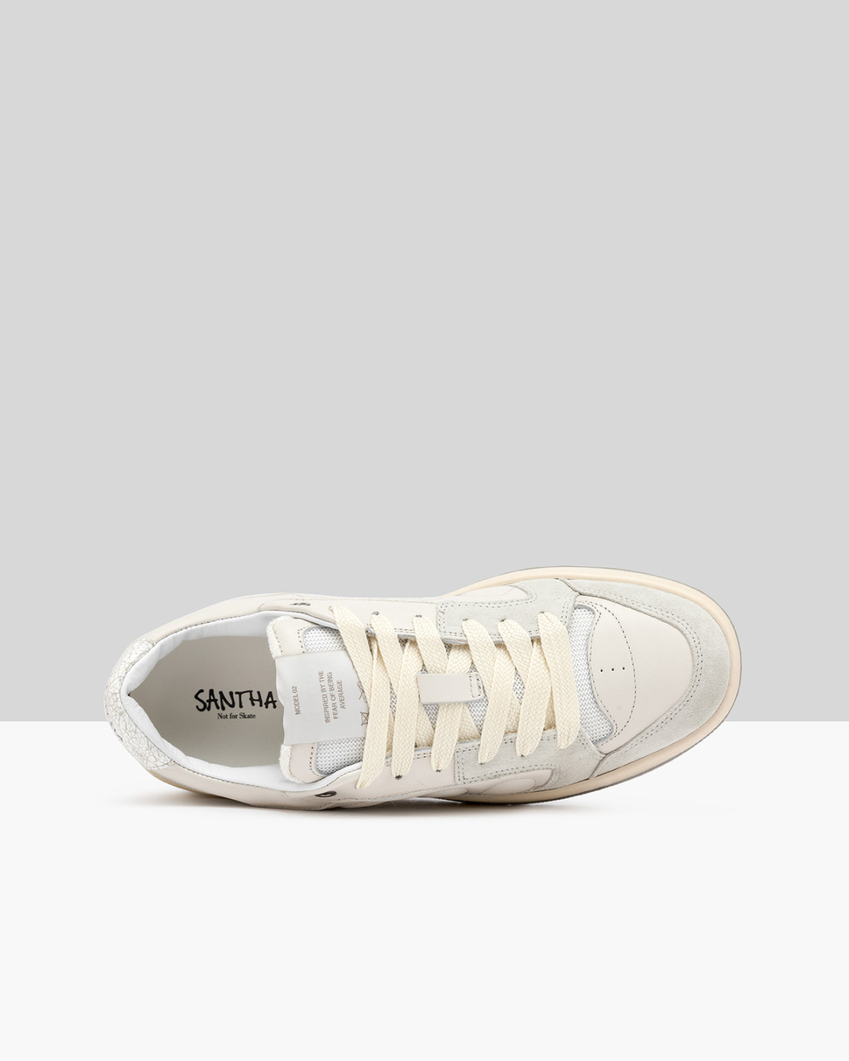 SANTHA: SANTHA MODEL 2 LEATHER WHITE