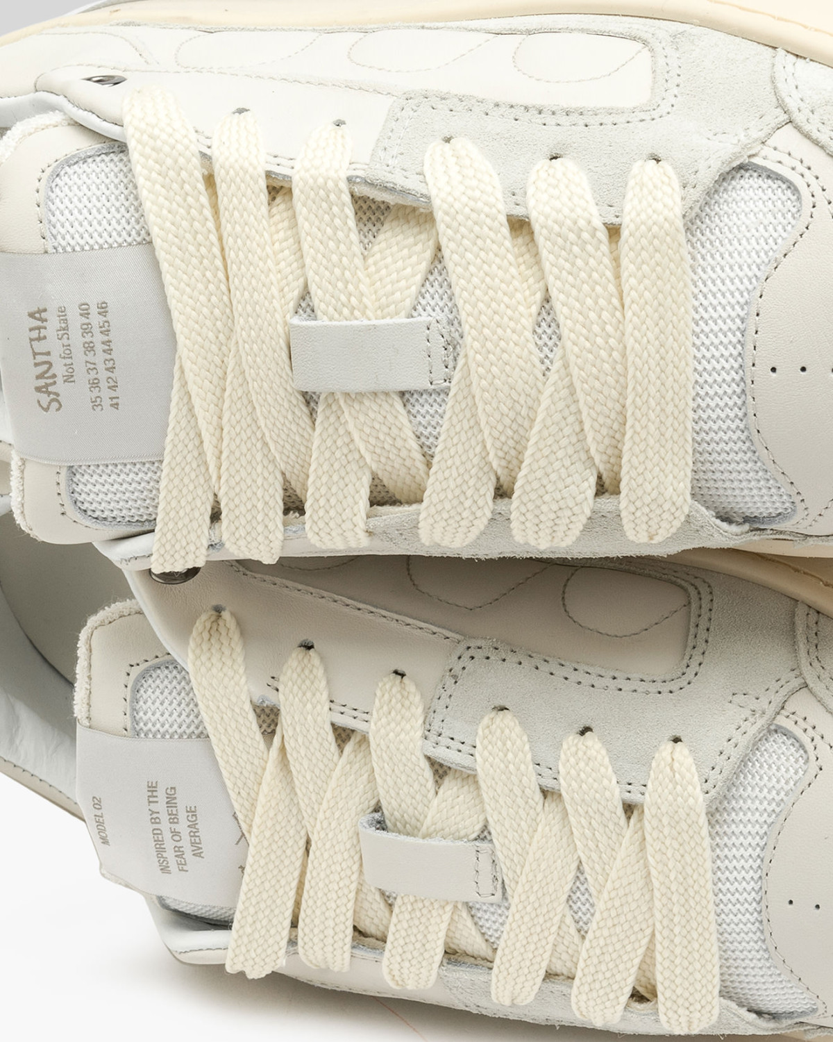 SANTHA: SANTHA MODEL 2 LEATHER WHITE