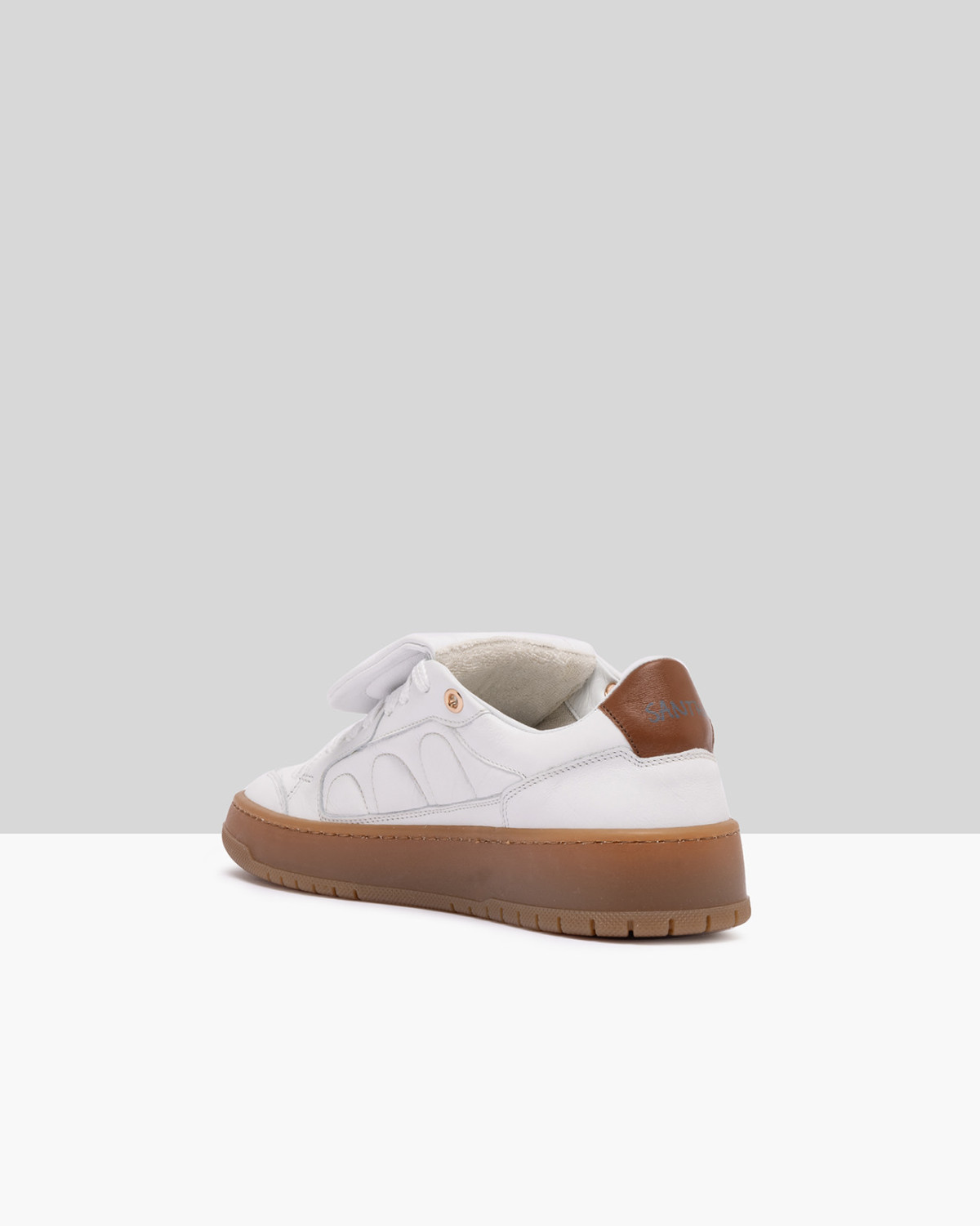 SANTHA: SANTHA MODEL 2 SOCCER BASIC WHITE-CUOIO 