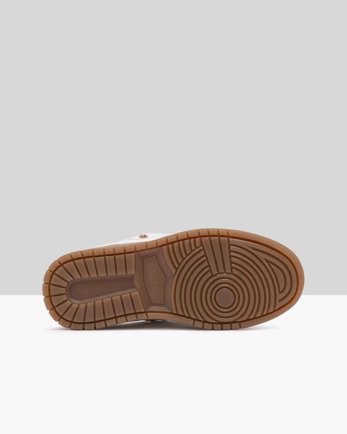 SANTHA: SANTHA MODEL 2 SOCCER BASIC WHITE-CUOIO 