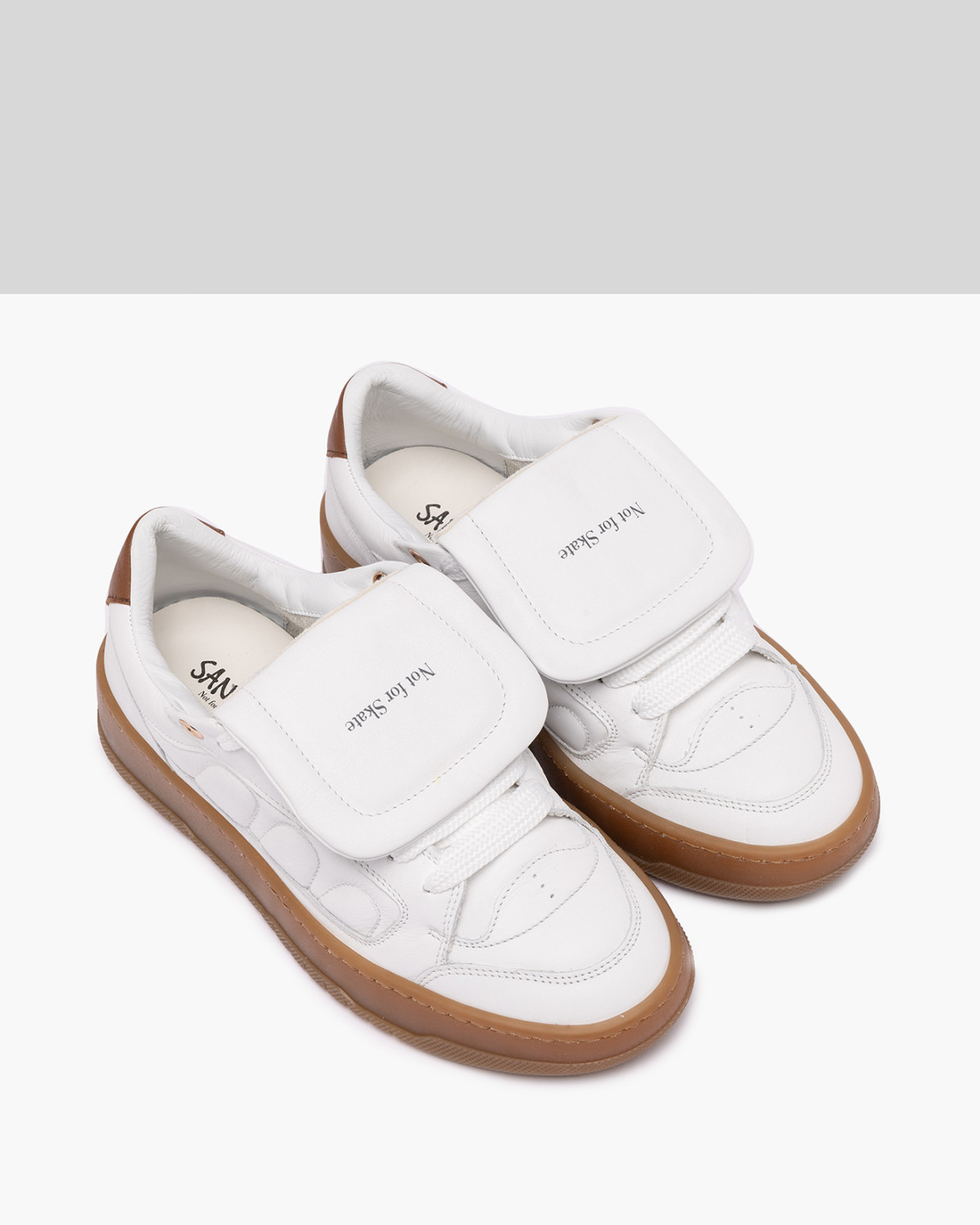 SANTHA: SANTHA MODEL 2 SOCCER BASIC WHITE-CUOIO 