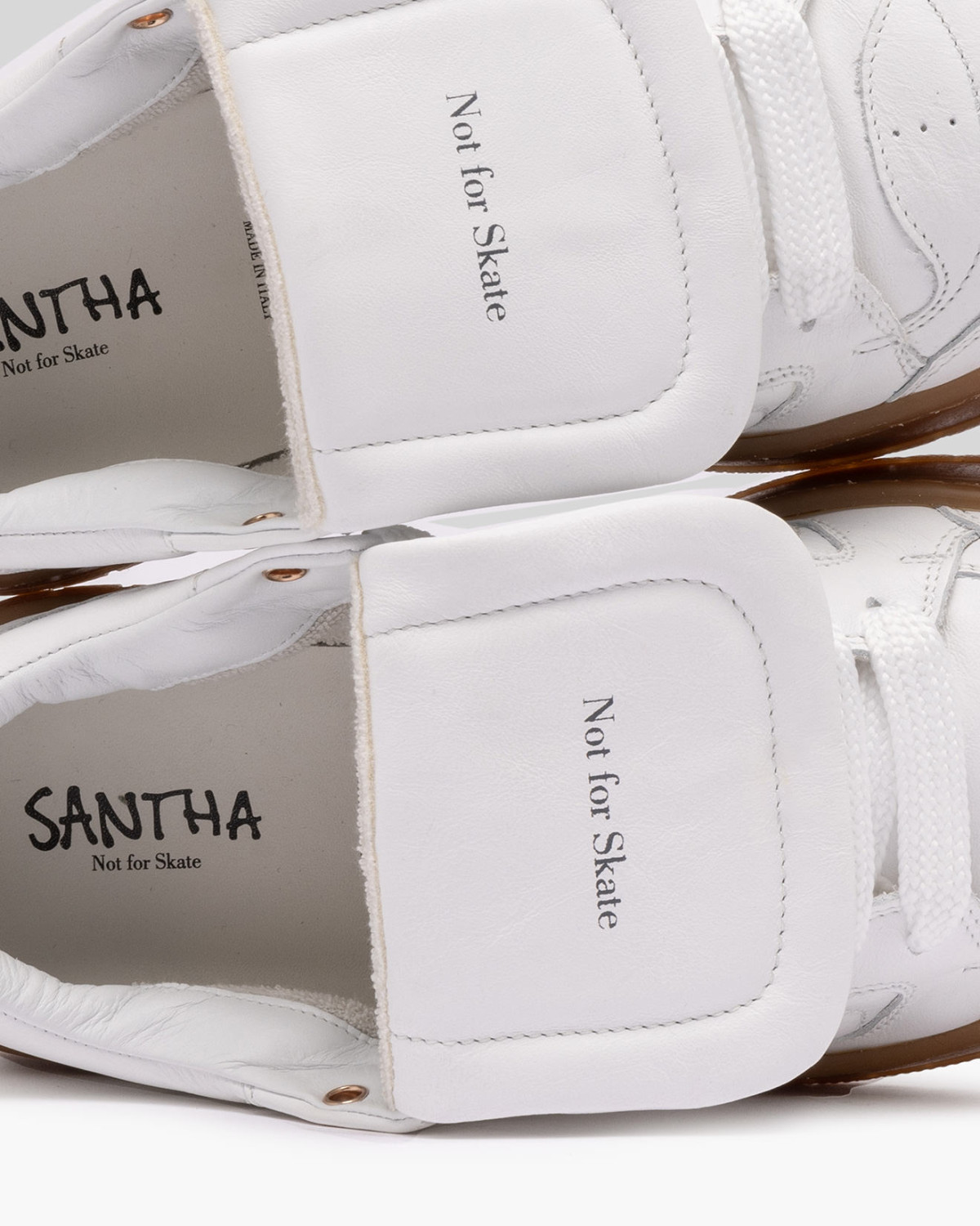 SANTHA: SANTHA MODEL 2 SOCCER BASIC WHITE-CUOIO 